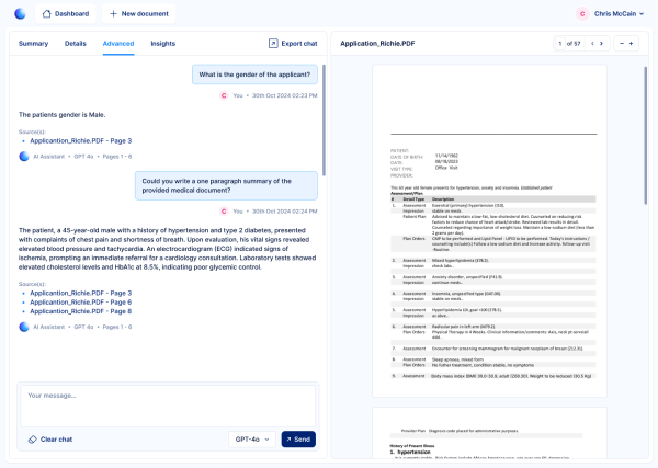 AI Assistant advanced search