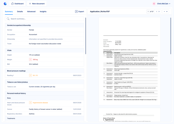 AI Assistant extract interpret validate